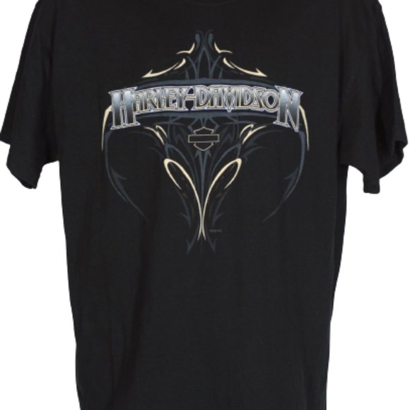 Harley Davidson Men’s T Shirt Size Large Short Sleeve Mile High Pin Up Girl - Picture 4 of 7